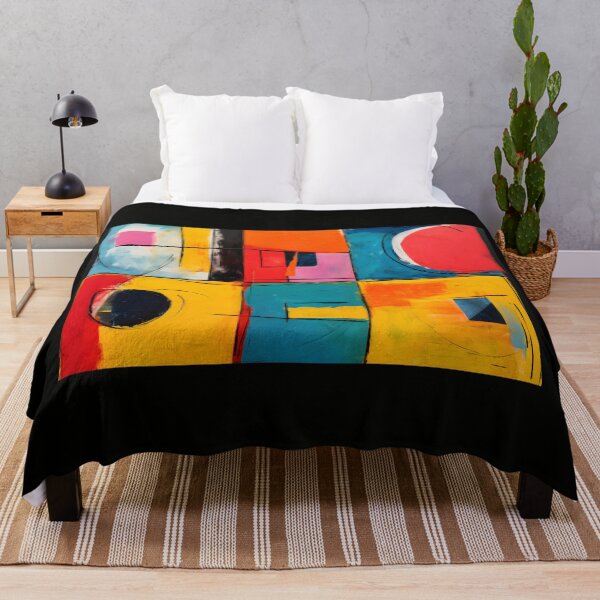 Item preview, Bold Geometry in Motion - Vibrant Circles, Rectangles, and Lines Creating Dynamic Visual Rhythm designed and sold by OlfactoART Studio.