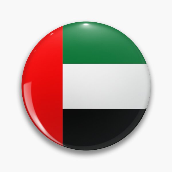 Item preview, UAE Flag Circle Red Green Black White designed and sold by NTGUILTY.