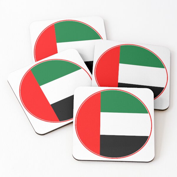 Item preview, UAE Flag Circle Red Green Black White designed and sold by NTGUILTY.