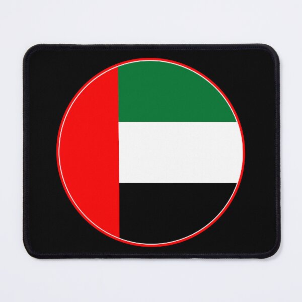 Item preview, UAE Flag Circle Red Green Black White designed and sold by NTGUILTY.