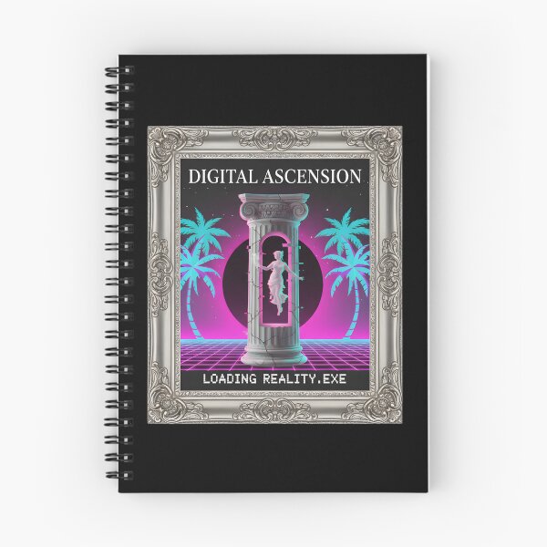 Item preview, Digital Ascension: Loading Reality Vaporwave Statue Portal designed and sold by DailyVibesMerch.