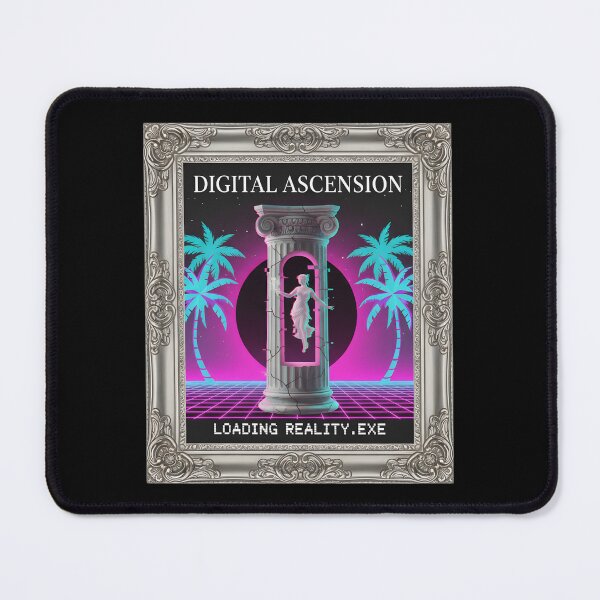 Item preview, Digital Ascension: Loading Reality Vaporwave Statue Portal designed and sold by DailyVibesMerch.