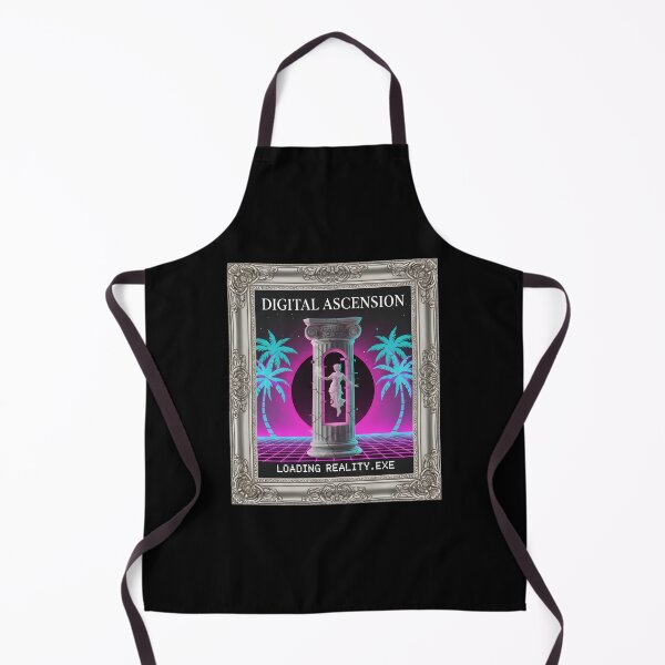 Item preview, Digital Ascension: Loading Reality Vaporwave Statue Portal designed and sold by DailyVibesMerch.