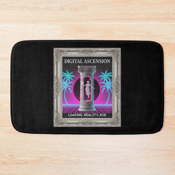 Item preview, Digital Ascension: Loading Reality Vaporwave Statue Portal designed and sold by DailyVibesMerch.