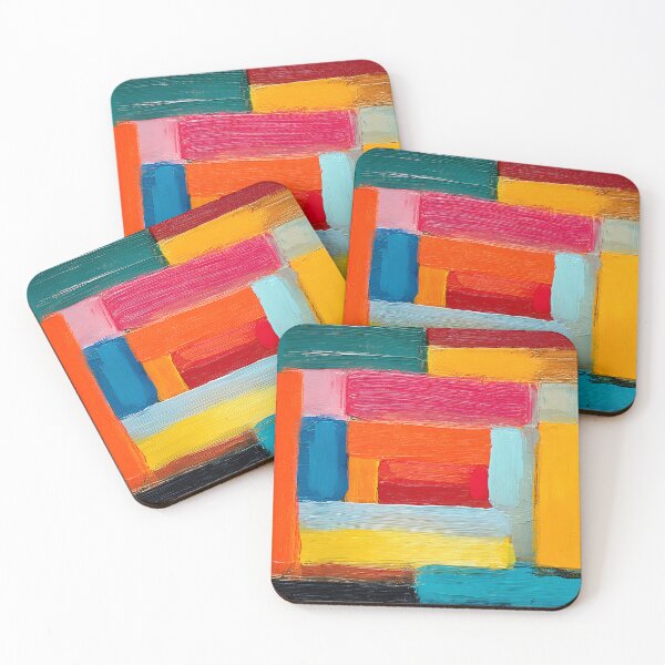 Item preview, Layered Geometry of Color - Bold Rectangles in a Striking Abstract Composition designed and sold by OlfactoART Studio.