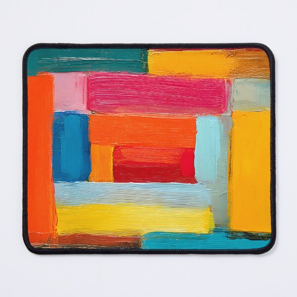 Item preview, Layered Geometry of Color - Bold Rectangles in a Striking Abstract Composition designed and sold by OlfactoART Studio.