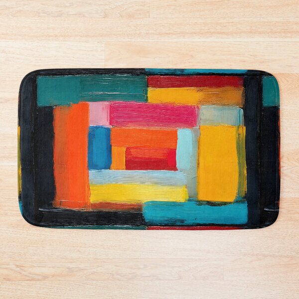Item preview, Layered Geometry of Color - Bold Rectangles in a Striking Abstract Composition designed and sold by OlfactoART Studio.