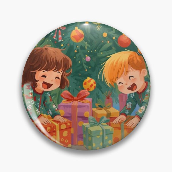 Item preview, Joyful Christmas Morning with Kids and Gifts designed and sold by YAM716.