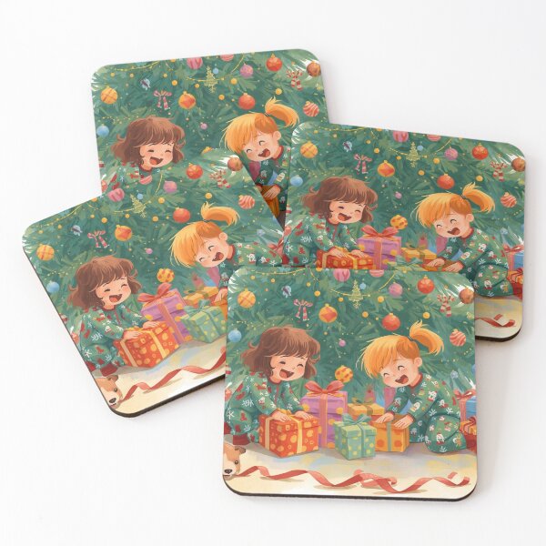Item preview, Joyful Christmas Morning with Kids and Gifts designed and sold by YAM716.