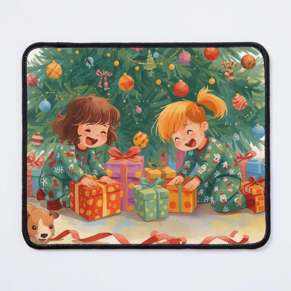 Item preview, Joyful Christmas Morning with Kids and Gifts designed and sold by YAM716.