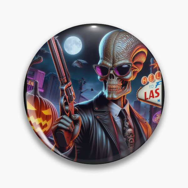 Item preview, Halloween Noir Alien Skeleton Revolver﻿ designed and sold by Voodoo Store Paranormal Collections.