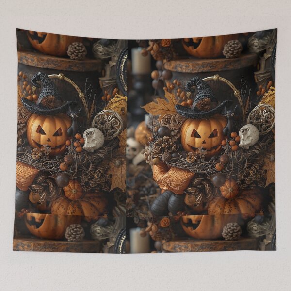 Item preview, Gothic Witch Jack-O'-Lantern: Ultimate Spooky Halloween Decor & Pumpkin Carving Art designed and sold by VibranPalette.