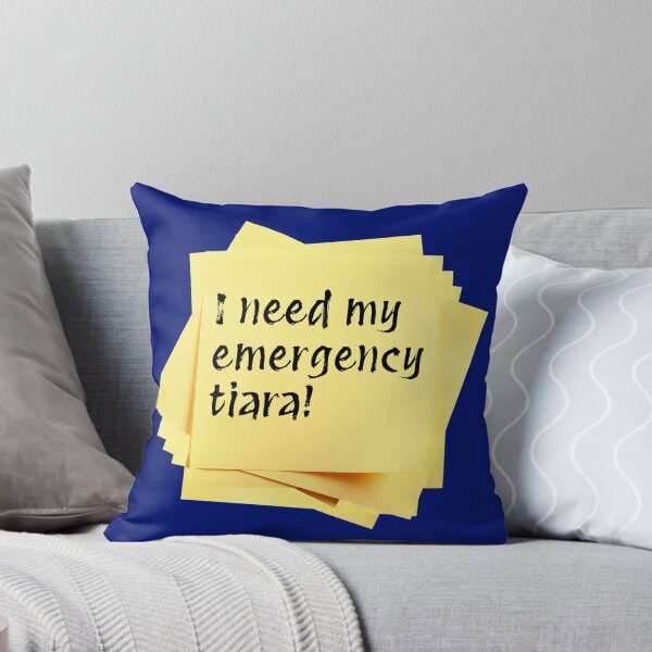 Item preview, STICKY NOTES:  I need my emergency tiara! - funny messages designed and sold by DesignsFromTW-S.
