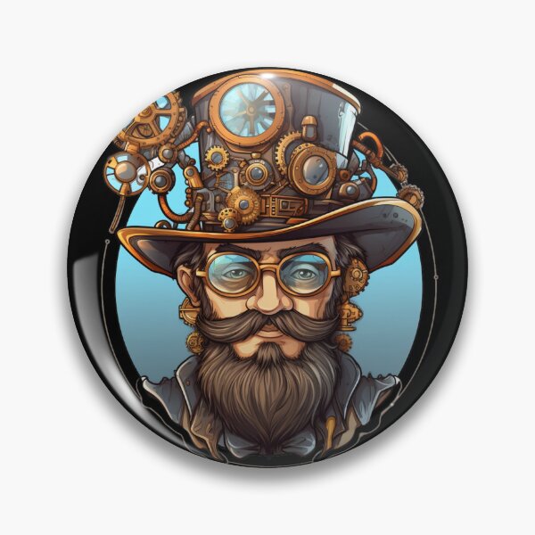 Artikelvorschau, Steampunk-Uhrwerk-Meistererfinder – Vintage-Ingenieur entworfen und verkauft von RBCreates.