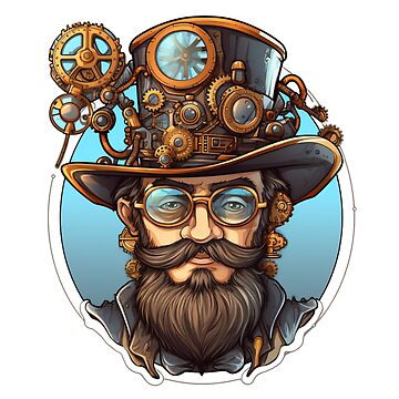 Artwork thumbnail, Steampunk Clockwork Master Inventor – Vintage Engineer by RBCreates