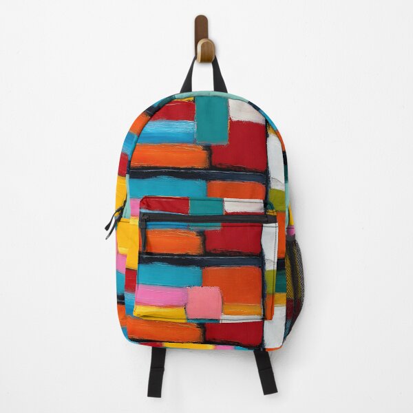 Item preview, Vibrant Geometry in Motion - Bold Rectangular Pattern with Rich Textures and Dynamic Color designed and sold by OlfactoART Studio.