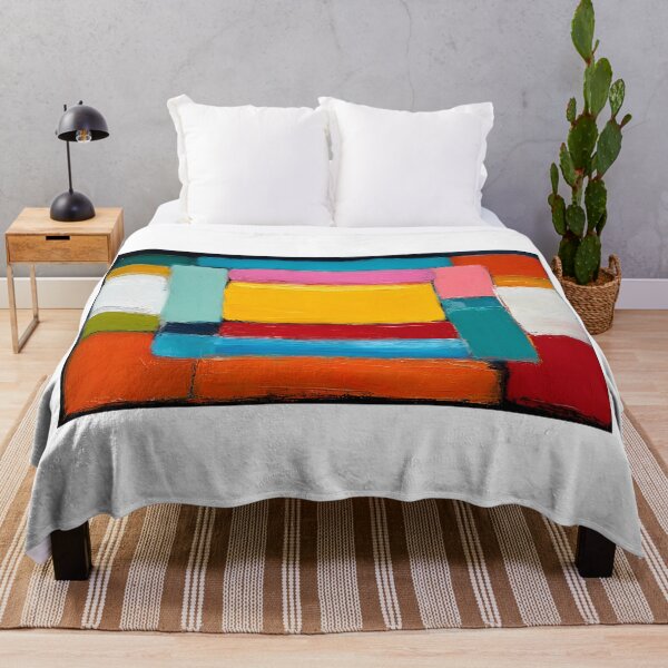 Item preview, Vibrant Geometry in Motion - Bold Rectangular Pattern with Rich Textures and Dynamic Color designed and sold by OlfactoART Studio.