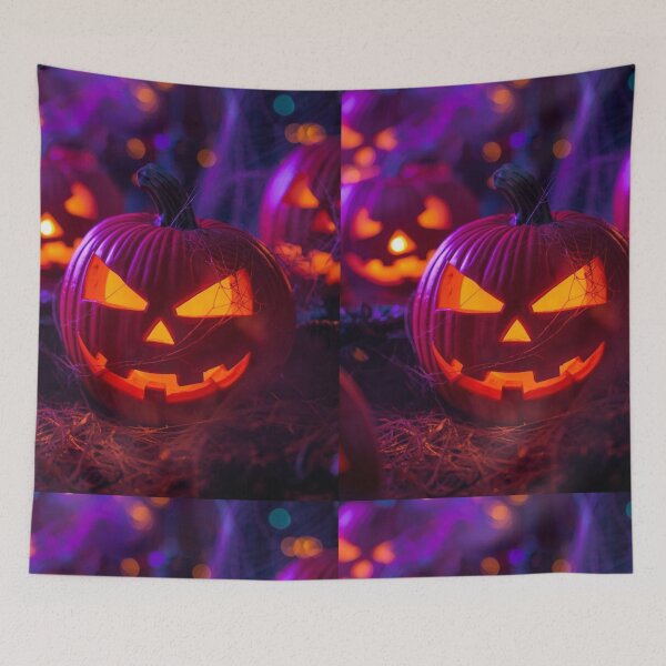 Item preview, Scary Pumpkin Faces – Spooky Jack O’ Lantern Horror Design for Halloween designed and sold by VibranPalette.