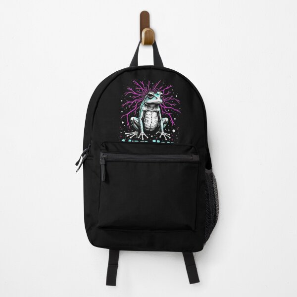 Item preview, Wired to the Void – Cartoon Frog & Surreal Chaos Graphic designed and sold by LowBatteryHQ.
