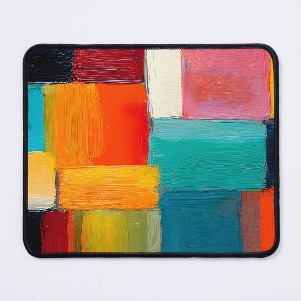 Item preview, Vivid Blocks of Color - Geometric Pattern in Bold Red, Blue, Yellow, and Green Hues designed and sold by OlfactoART Studio.