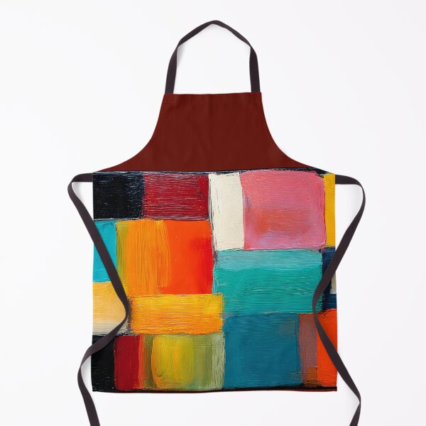Item preview, Vivid Blocks of Color - Geometric Pattern in Bold Red, Blue, Yellow, and Green Hues designed and sold by OlfactoART Studio.