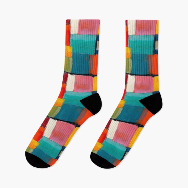 Item preview, Vivid Blocks of Color - Geometric Pattern in Bold Red, Blue, Yellow, and Green Hues designed and sold by OlfactoART Studio.