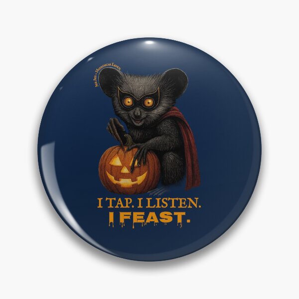 Item preview, I TAP. I LISTEN. I FEAST.  Aye Aye - Madagascar Lemur designed and sold by Pawethic Prints Studio.