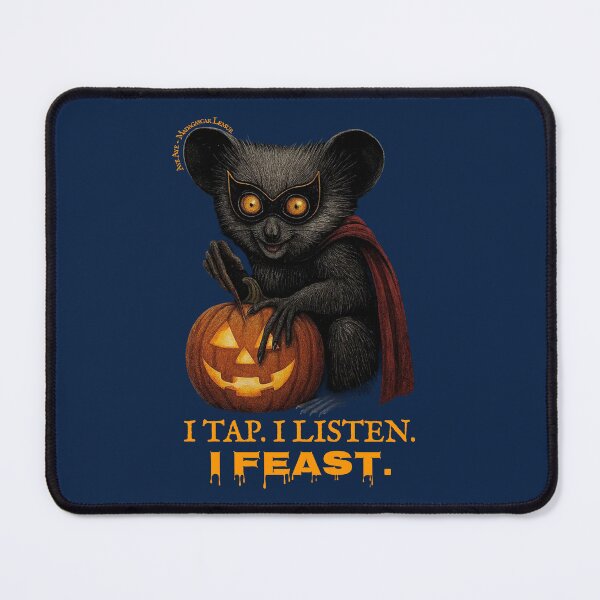 Item preview, I TAP. I LISTEN. I FEAST.  Aye Aye - Madagascar Lemur designed and sold by Pawethic Prints Studio.