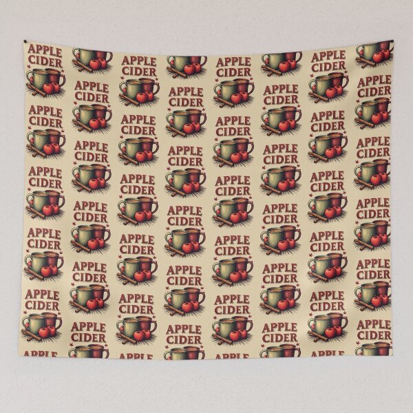 Item preview, Cozy Vintage Apple Cider Illustration designed and sold by MyWittyThings.
