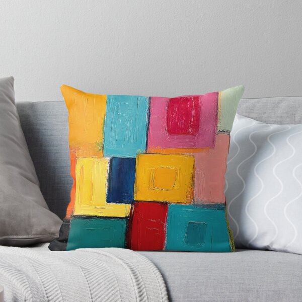 Item preview, Dynamic Geometry of Color - Vibrant Overlapping Rectangles in a Bold Abstract Composition designed and sold by OlfactoART Studio.