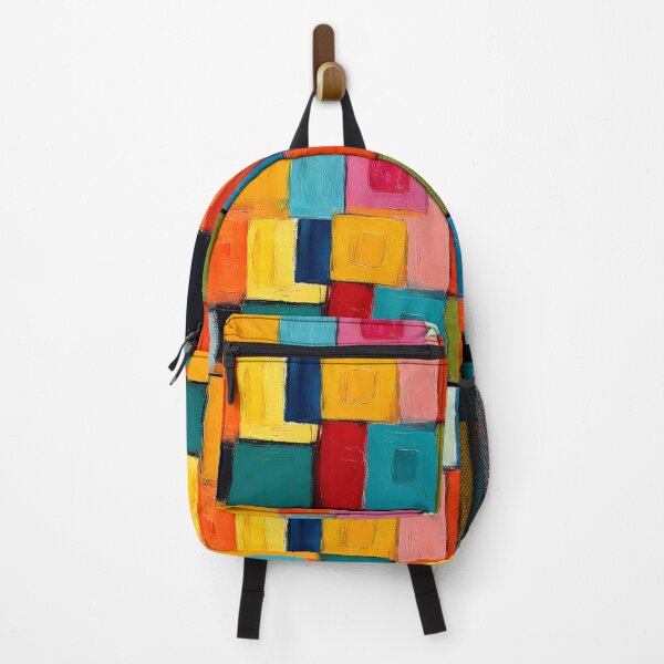 Item preview, Dynamic Geometry of Color - Vibrant Overlapping Rectangles in a Bold Abstract Composition designed and sold by OlfactoART Studio.