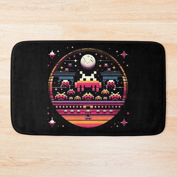 Item preview, Retro Pixel Alien Invaders Space Arcade Sunset Design. designed and sold by The-T-In-Retro.