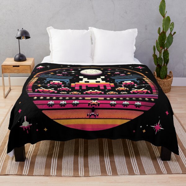 Item preview, Retro Pixel Alien Invaders Space Arcade Sunset Design. designed and sold by The-T-In-Retro.