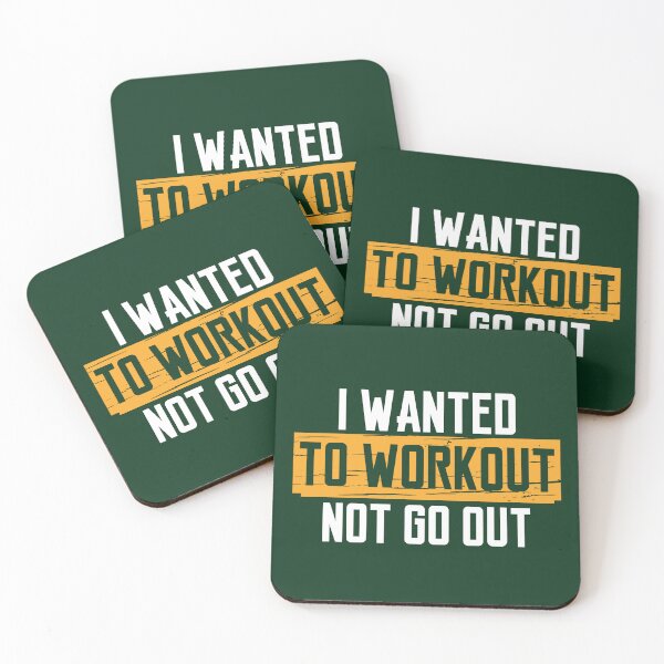 Item preview,  I WANTED TO WORKOUT, NOT GO OUT FUNNY GYM GIFT designed and sold by Plant On Demand.