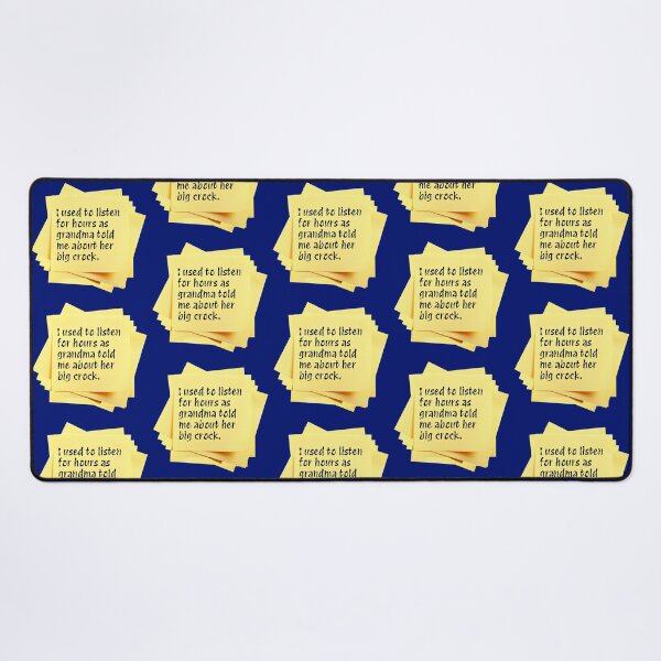 Item preview, STICKY NOTES: I used to listen for hours as grandma told me about her big crock. - funny messages food designed and sold by DesignsFromTW-S.