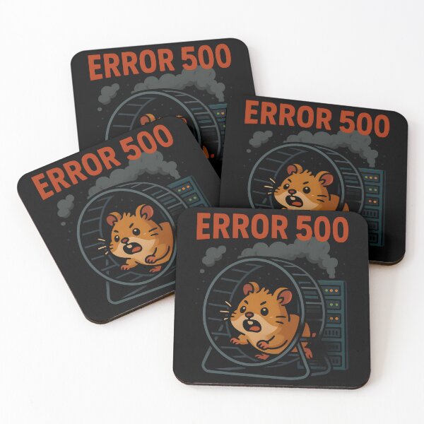 Item preview, Funny Error 500 Hamster on Fire Server Cartoon Design. designed and sold by The-T-In-Retro.