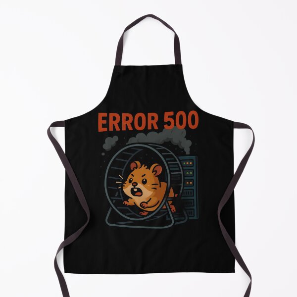 Item preview, Funny Error 500 Hamster on Fire Server Cartoon Design. designed and sold by The-T-In-Retro.