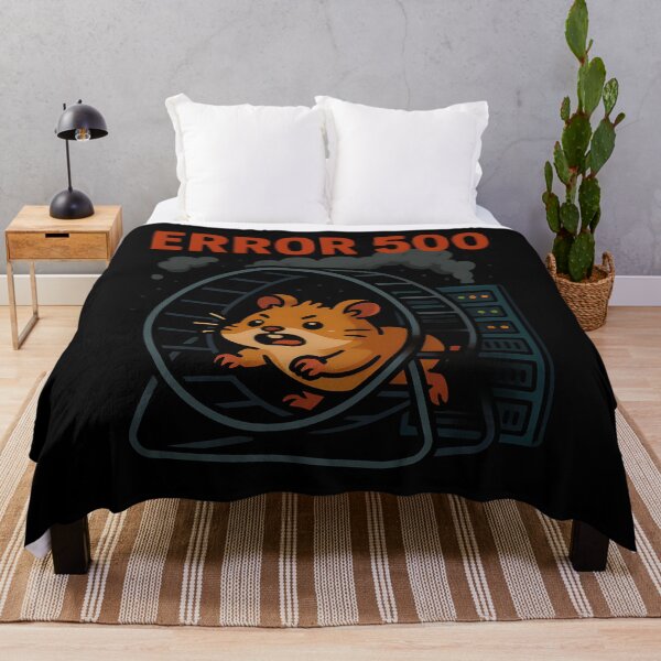 Item preview, Funny Error 500 Hamster on Fire Server Cartoon Design. designed and sold by The-T-In-Retro.