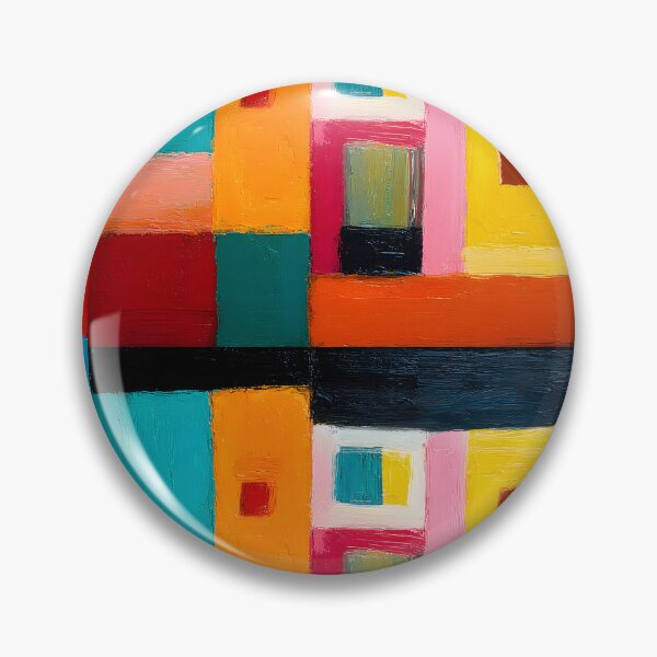 Item preview, Lively Geometry in Color - Vibrant Rectangular Blocks Creating Dynamic Movement and Balance designed and sold by OlfactoART Studio.