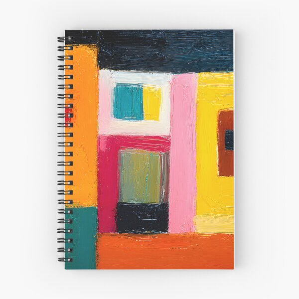 Item preview, Lively Geometry in Color - Vibrant Rectangular Blocks Creating Dynamic Movement and Balance designed and sold by OlfactoART Studio.