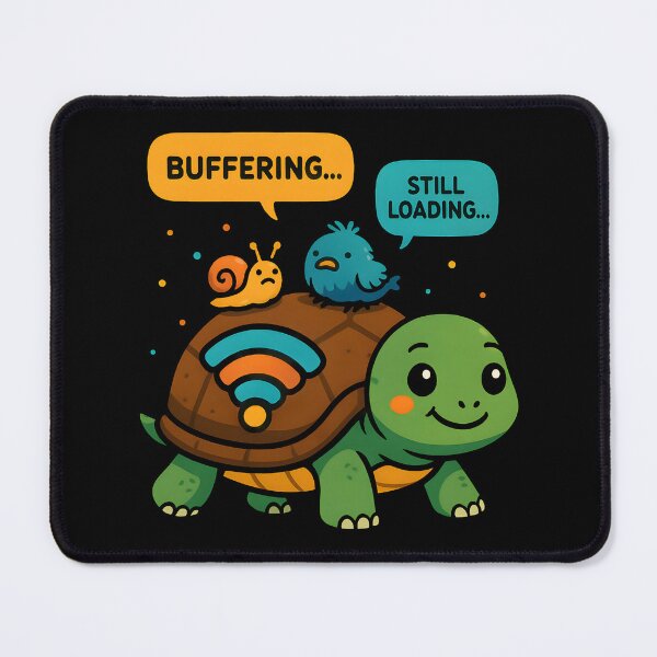 Item preview, Funny Buffering Turtle Internet Loading Cartoon Design. designed and sold by The-T-In-Retro.
