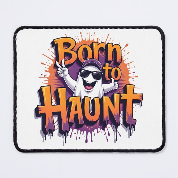 Item preview, Born to Haunt – Urban Spooky Brush Lettering Halloween T-Shirt designed and sold by relso.