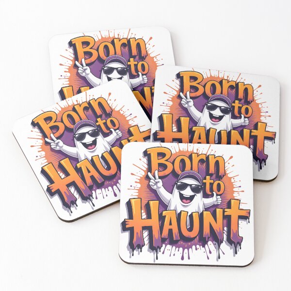 Item preview, Born to Haunt – Urban Spooky Brush Lettering Halloween T-Shirt designed and sold by relso.