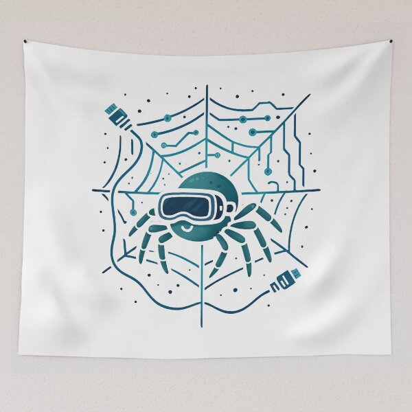 Item preview, Cyber Spider in Virtual Reality on Tech Web Design. designed and sold by The-T-In-Retro.