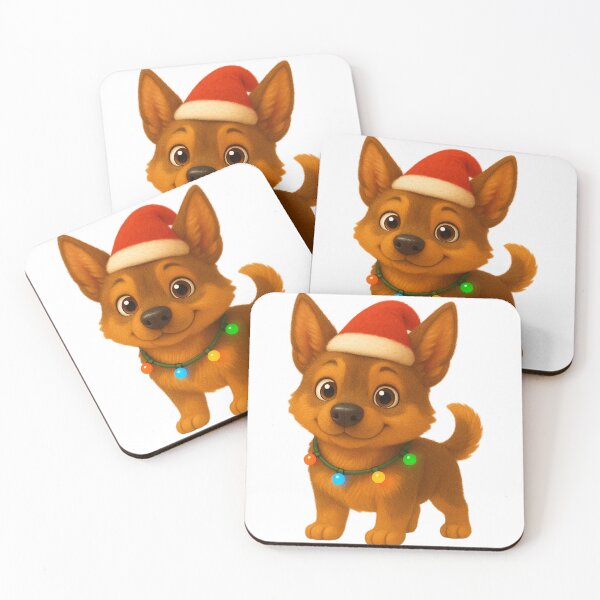 Item preview, Christmas Australian Kelpie designed and sold by Sillytoe.