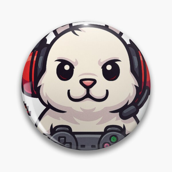Item preview, Gamer Bunny - Console Gamer, Gaming Mascot Art designed and sold by E.D.CH designs..