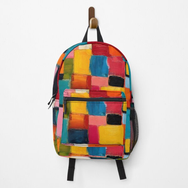 Item preview, Bold Geometry in Color - Overlapping Rectangles and Squares in Vibrant Red, Blue, and Yellow designed and sold by OlfactoART Studio.