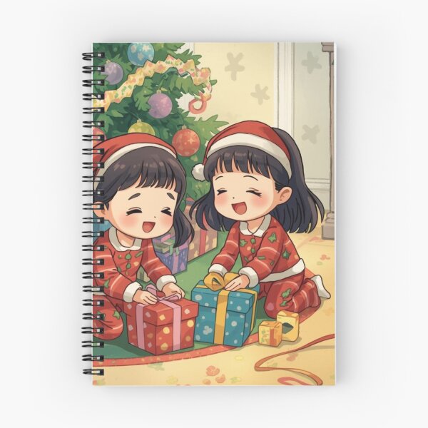 Item preview, Festive Christmas Joy: Kids and Puppy Unwrapping Gifts designed and sold by YAM716.