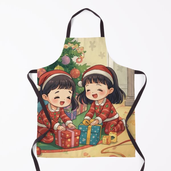 Item preview, Festive Christmas Joy: Kids and Puppy Unwrapping Gifts designed and sold by YAM716.