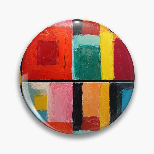 Item preview, Vivid Rectangular Geometry - Bold Colors and Dynamic Shapes Creating a Lively Visual Impact designed and sold by OlfactoART Studio.